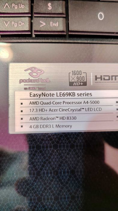 Ноутбук Packard Bell недорого.