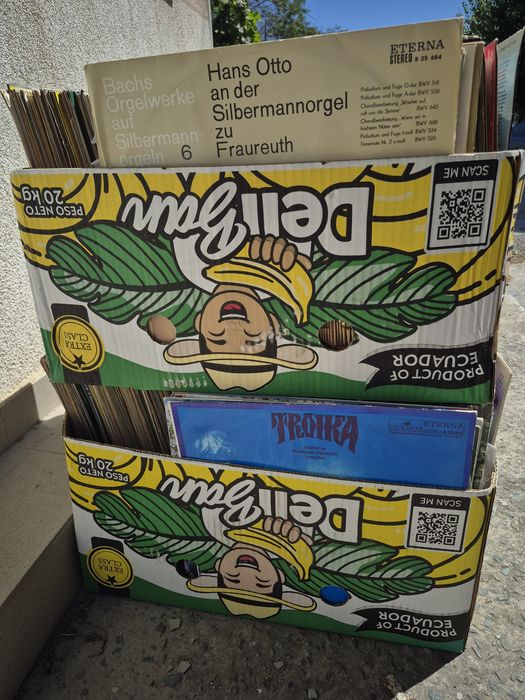 Vând 100 Discuri Vinil colectie muzica clasica mixta Artiști celebrii