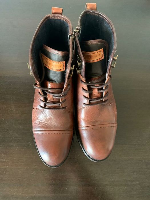 Bocanci cu sireturi Tommy Hilfiger