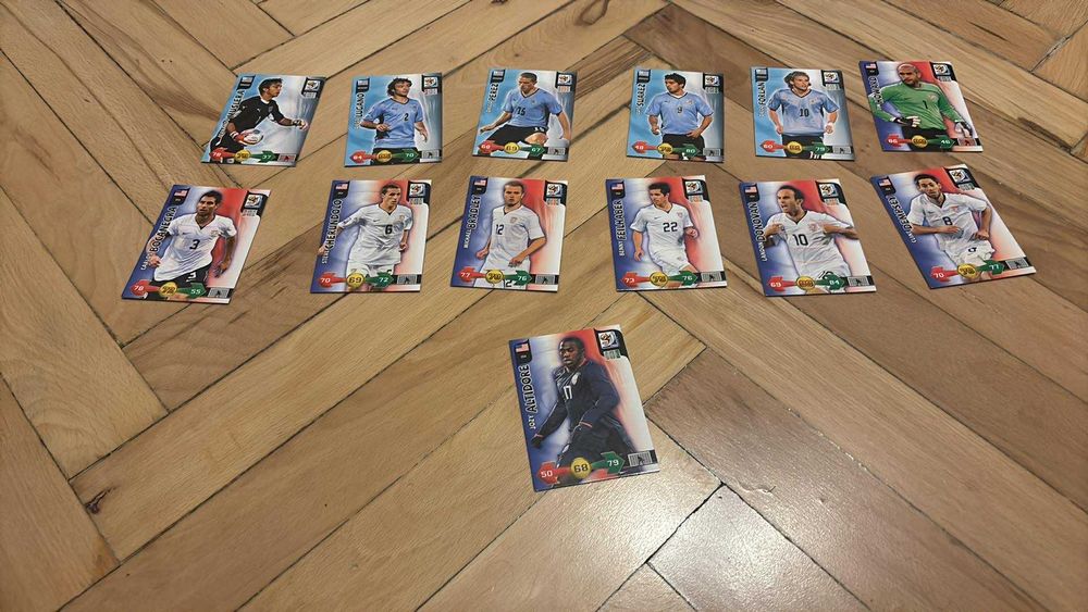 241 различни Panini карти Световно 2010
