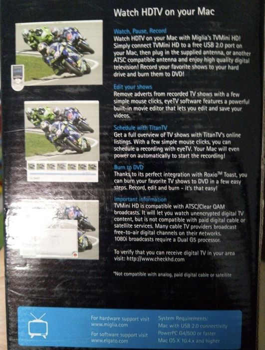 Tuner Laptop Apple Miglia TVmini HD