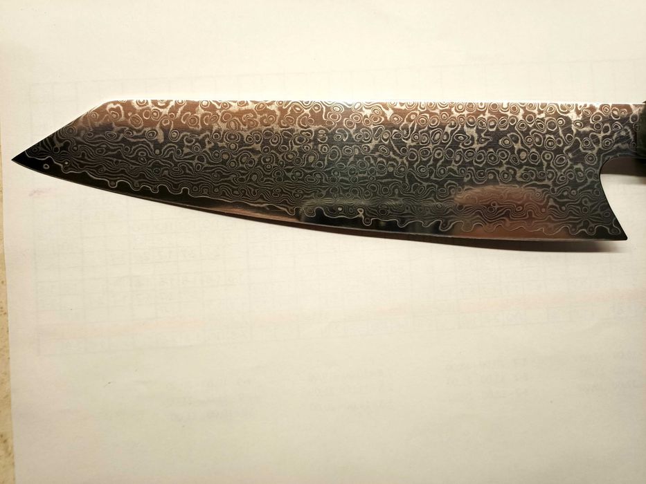 Японски нож Kiritsuke (Кирицуке) - Дамаска стомана