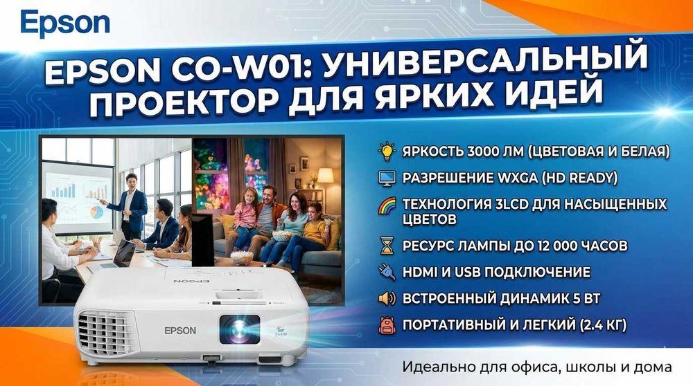 Проектор Epson W01 / Proektor Epson W01