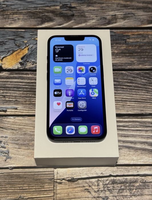 iPhone 13 Midnight Black - Ca Nou, 128GB, Baterie 100%