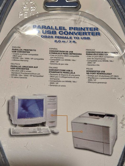 Raritate ! Convertor Manhattan Parallel Printer to USB. Sigilat.