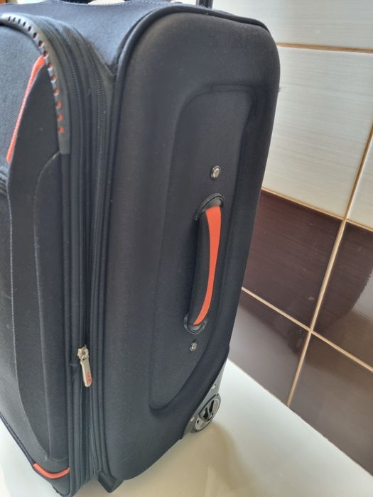 Troler voiaj SIROCCO cu două roti 60x40x25  material textil negru