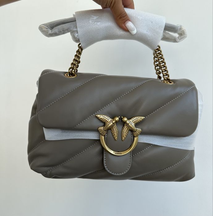 Pinko love classic puff dark gray