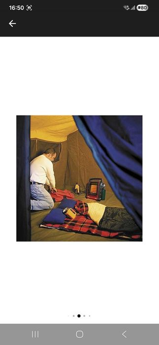 Incalzitor pe gaz portabil Buddy Mr Heater, 2.65kw, Negru/Rosu