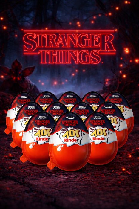 Kinder Joy Stranger Things 12бр Яйца, Лимитирана Серия
