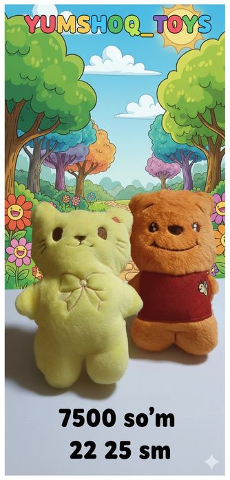 Yumshoq o'yinchoqlar farzadingiz quvonchi YUMSHOQ_TOYS