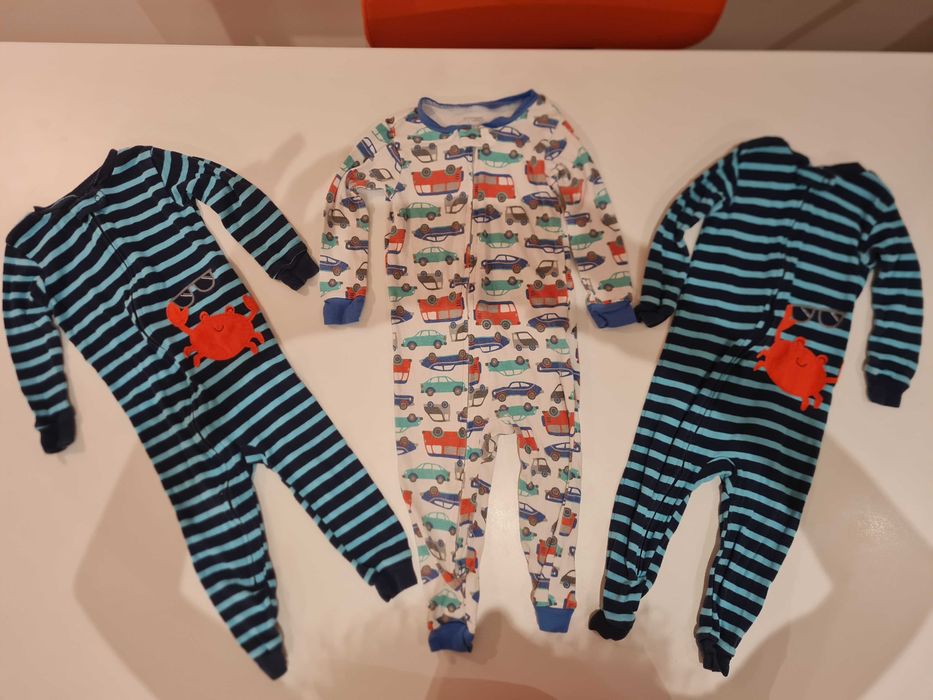 6 bucati Costumas/pijamale bebe bumbac organic 12-18luni