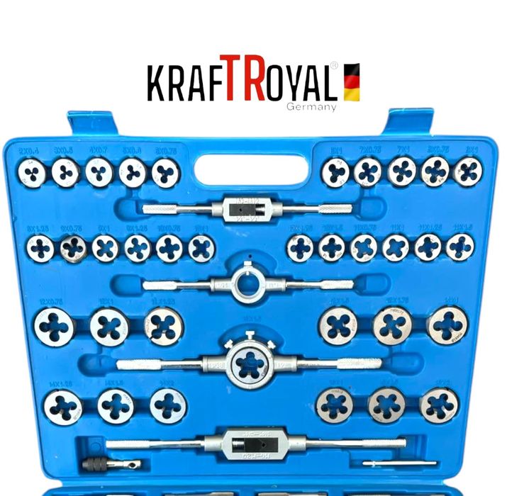 Метчици и Плашки 110 части KRAFT ROYAL М2-М18
