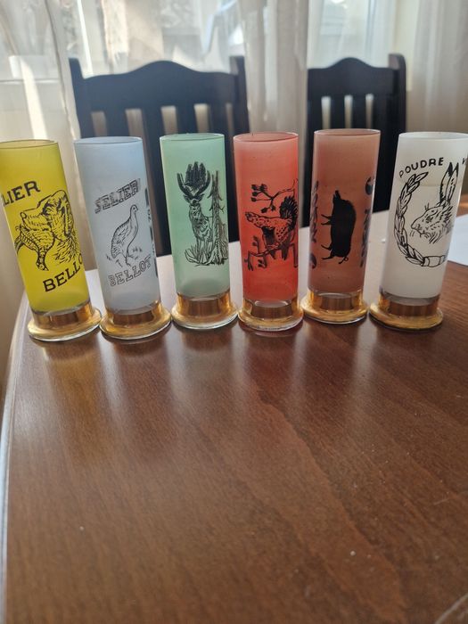 6 чаши с ловни мотиви