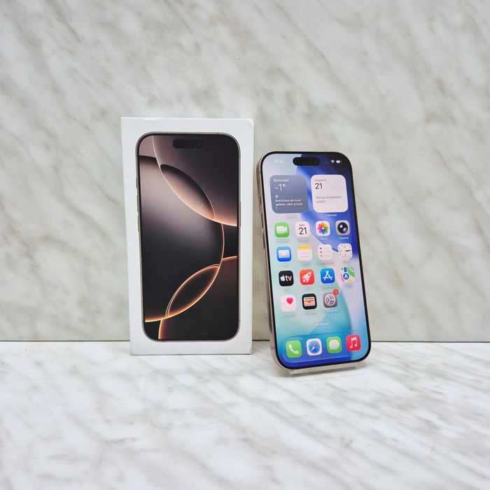 iPhone 16 Pro 128gb 100% baterie Garantie Zeus Amanet Militari 34846