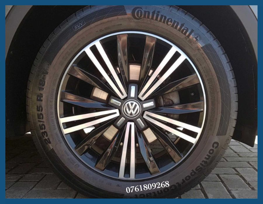 Set 4 capace 166mm 3G0601149C jante aliaj VW Passat B8 Tiguan Touran