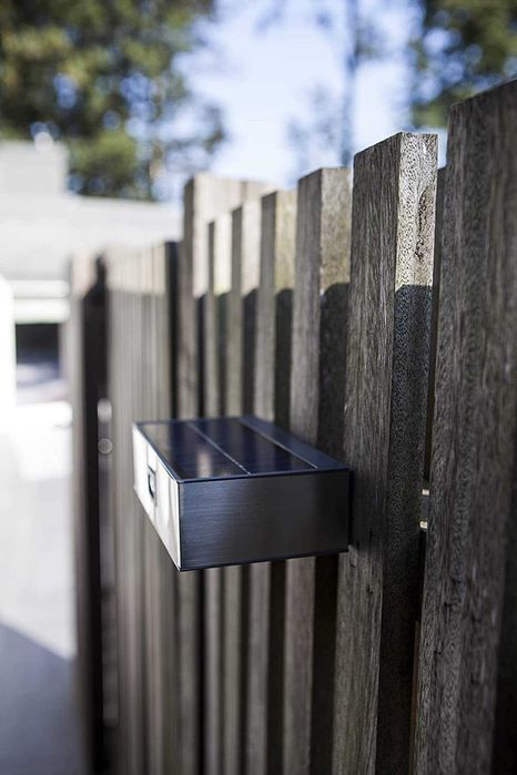 Aplica solara, curte, gradina, Lutec Brick, baterie 2200 mAh, gri A++