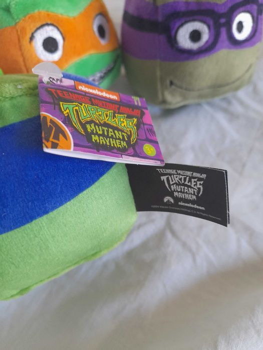 Лицензирани плюшени костенурки Нинджа TMNT Mutant Mayhem – комплект 4 бр.