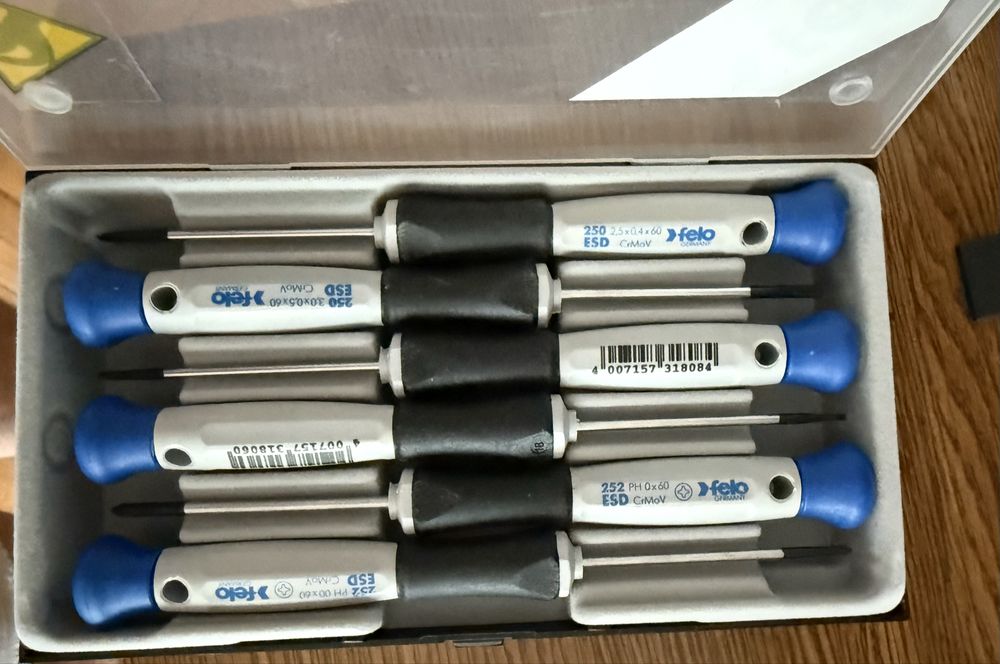 Set șurubelnițe de precizie FELO ESD – Made in Germany