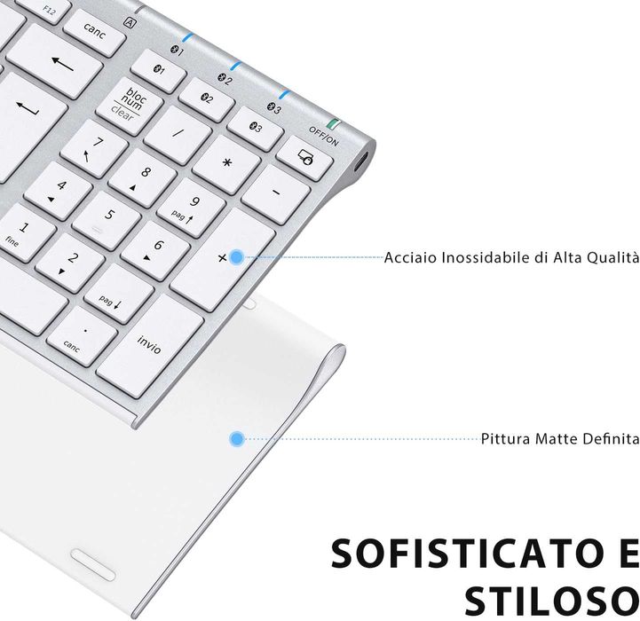 Tastatura Bluetooth Multi-Device iClever - Reincarcabila - Slim - Noua