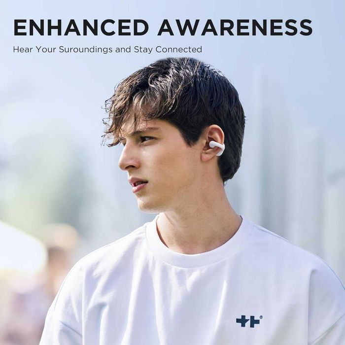 Безжични слушалки Sanag с Bluetooth 5.3 с калъф, iPhone и Android