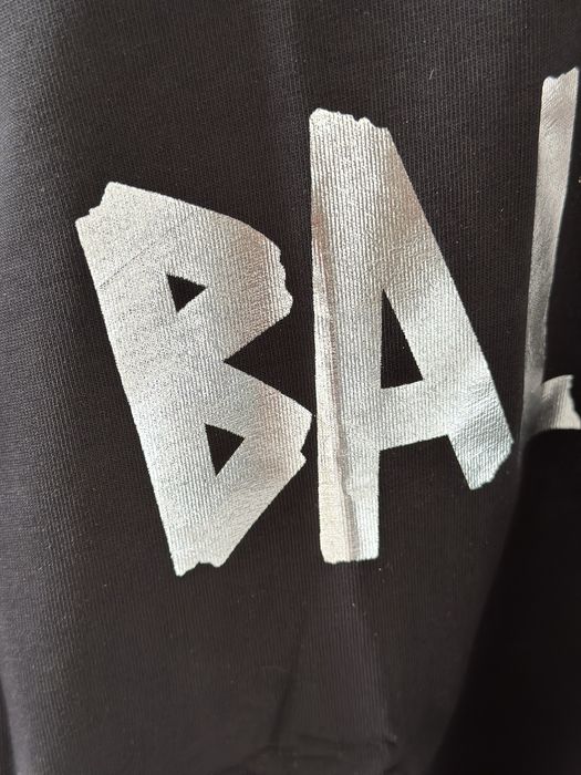 Tricou Balenciaga black silver Premium