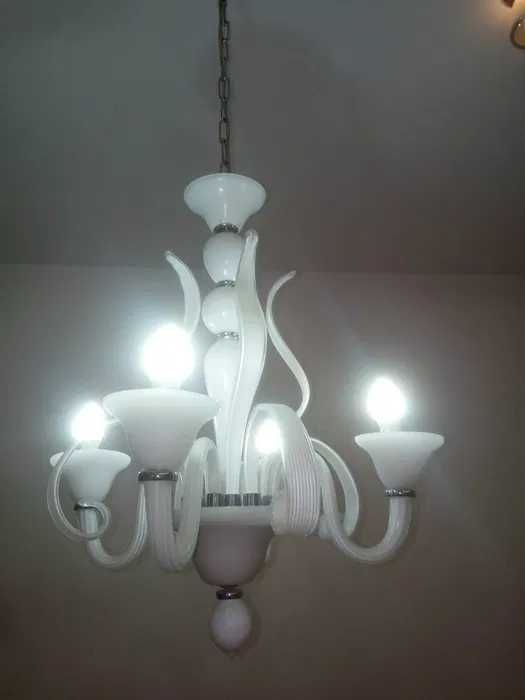 Lustra-Candelabru"Montanera", Sticla/Metal. Spectaculos - 85o lei