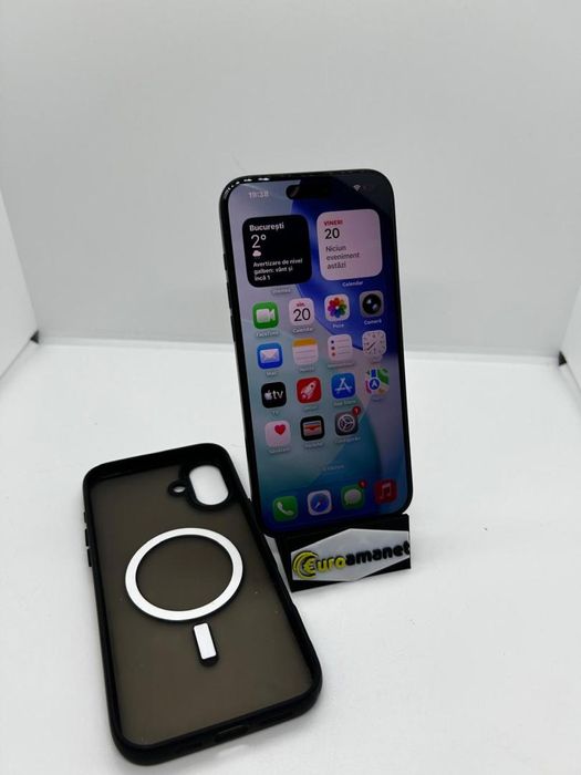 Telefon mobil Apple iPhone 16 Plus, 128GB, 5G, Black b.100% -D-