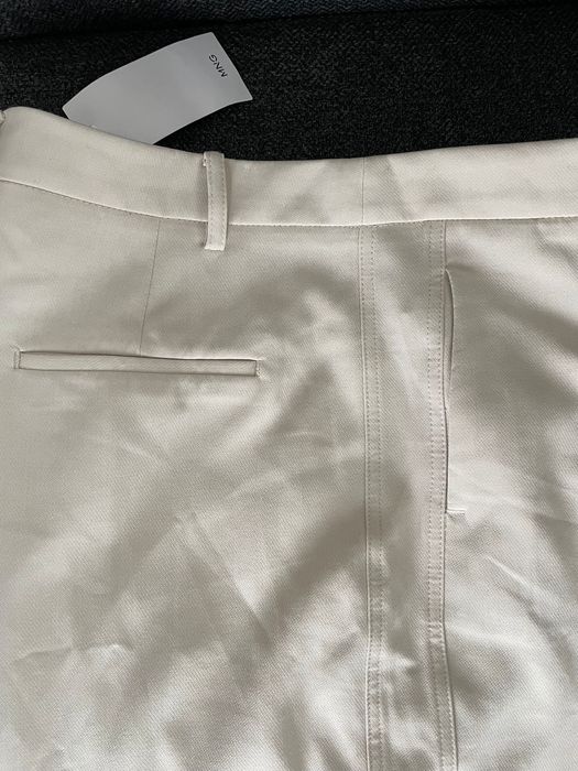 Mango дамски панталони бежов цвят