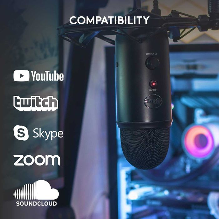 Компьютерный микрофон Blue Yeti для геймеров и стримеров
