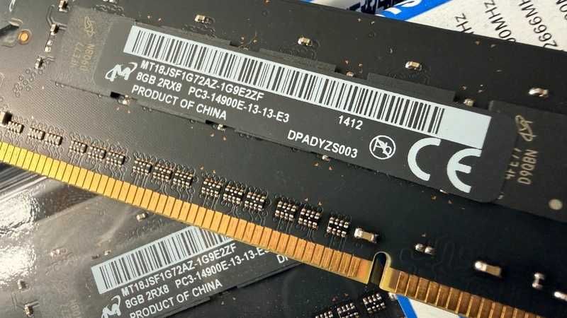 Memorie Micron 8GB PC3-14900 DDR3-1866MHz ECC Unbuffered CL13 - 4 buc