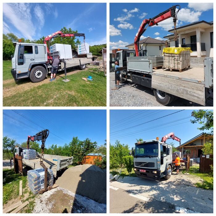 #Transport #Camion cu macara #Camion basculant