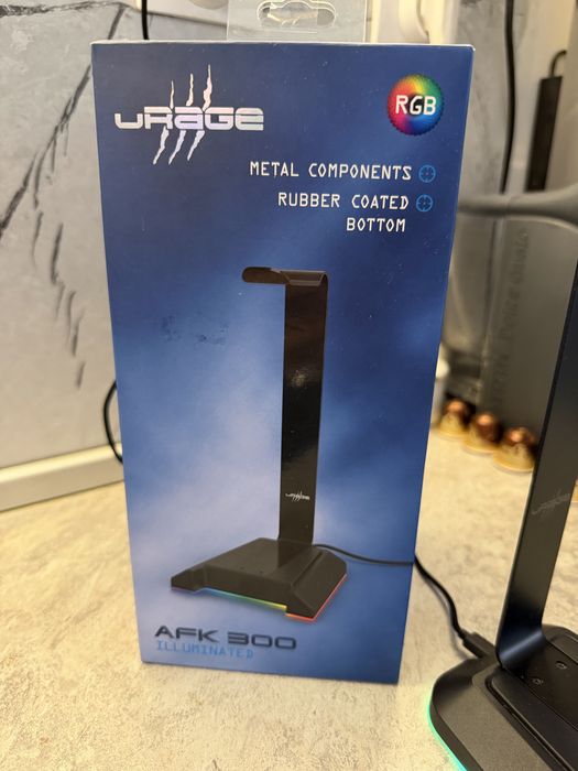 URAGE LED поставка за слушалки gaming