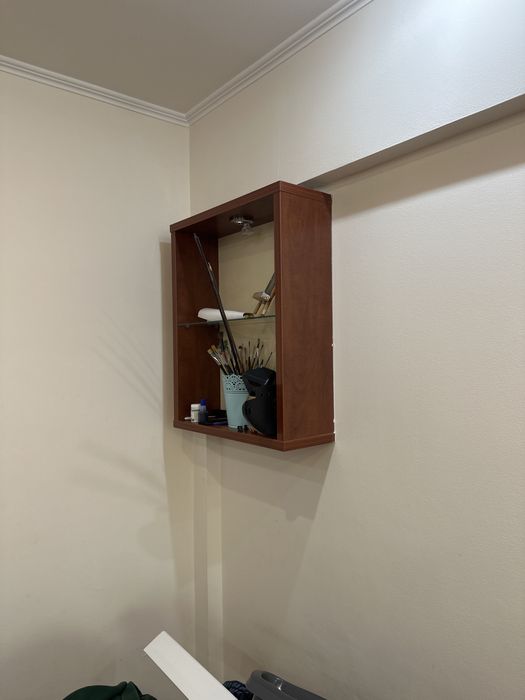 Полка на стену, коричневая лдсп