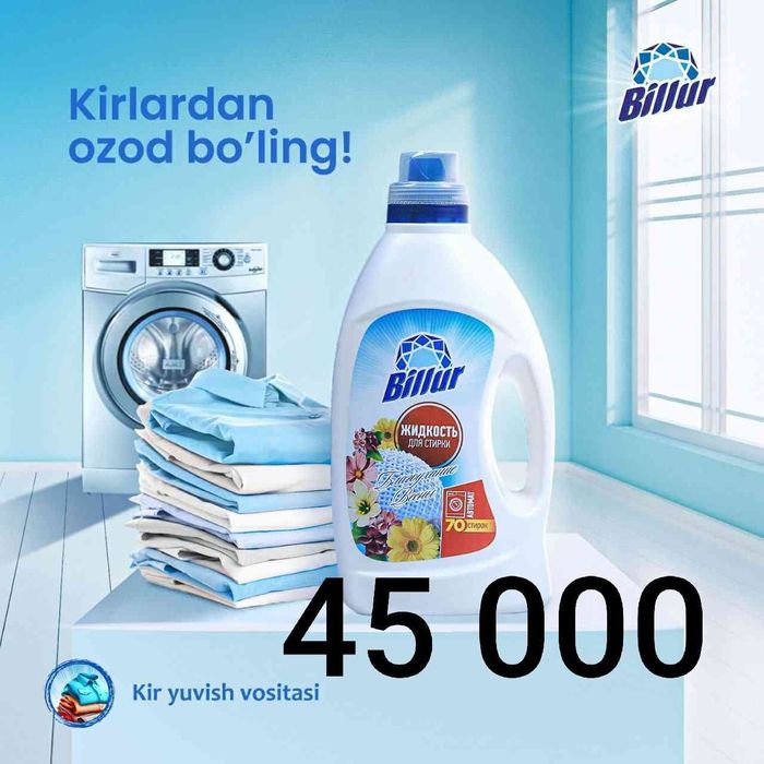 Billur kir yuvish vositalari original va hamyonbop