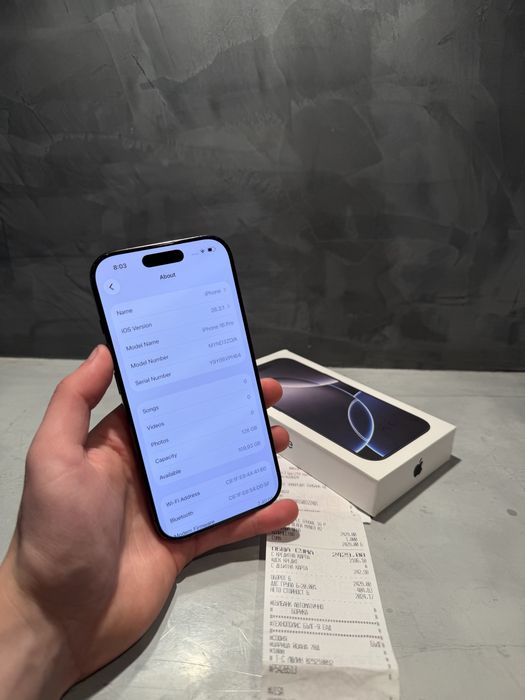 КАТО НОВ Iphone 16 Pro Black Titanium + гаранция