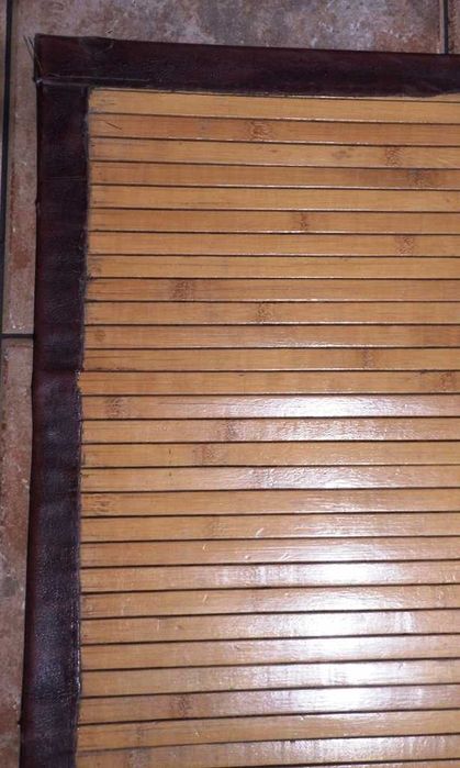 Килим 178 х 120 см. в стил „Рустик” от тънки бамбукови летвички