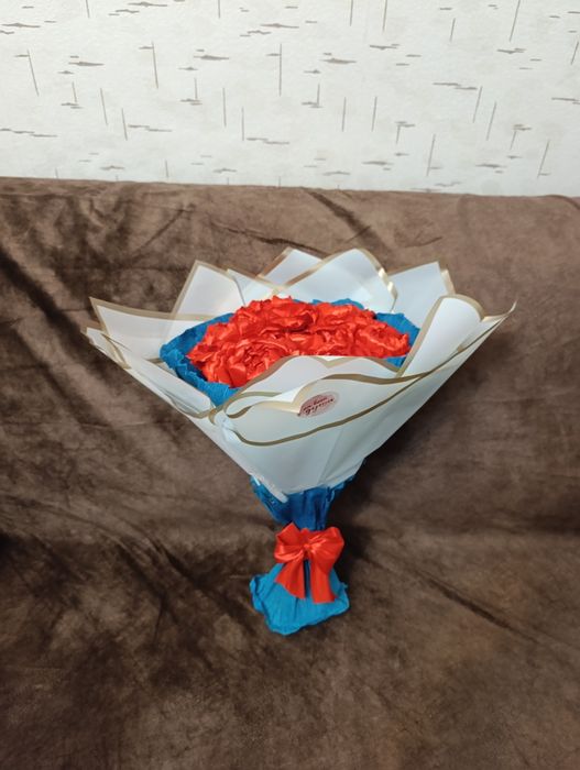 Цветы из атласной ленты