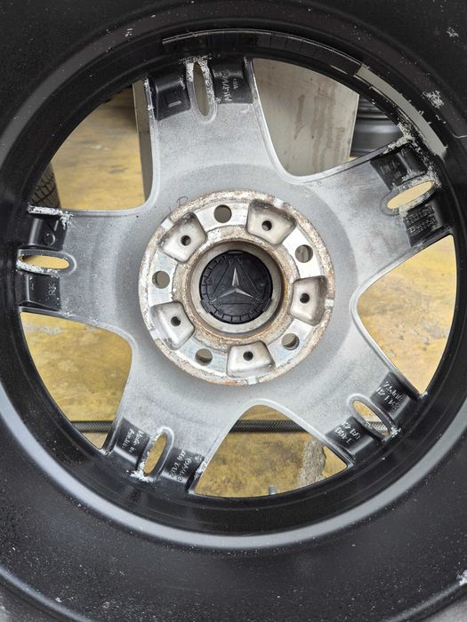 4 ROTI Jante + Anvelope M+S - 265/60/18 - 5x130 - OEM Mercedes G-Class W463 - Continental 2024 + Senzori Presiune OEM
