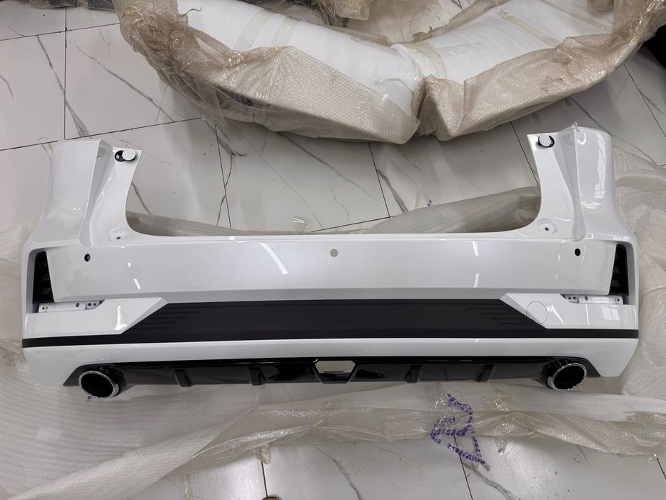 Задний Бампер белый Changan 55 Plus 3