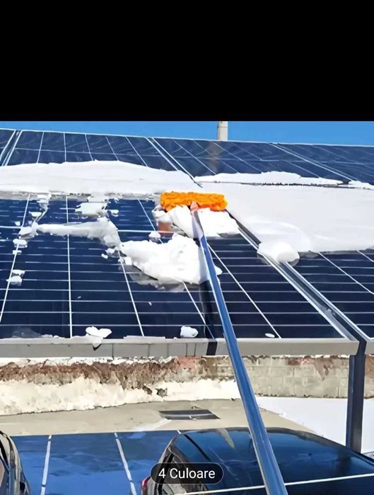 Stergator telescopic, microfibre, racleta cauciuc, extensibil, 4.3m