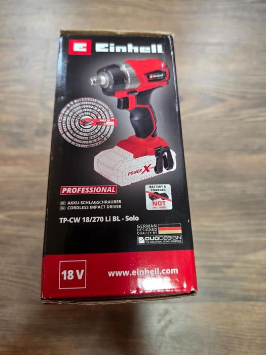 Cheie cu impact pe acumulator, Einhell Professional TP-CW 18/270 -P-