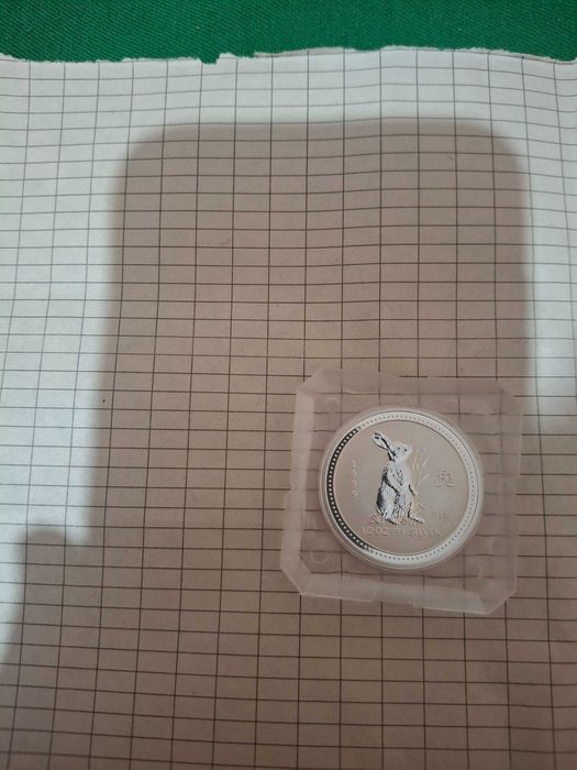 Сребро! 50 cents 1999г. Заек, Австралия