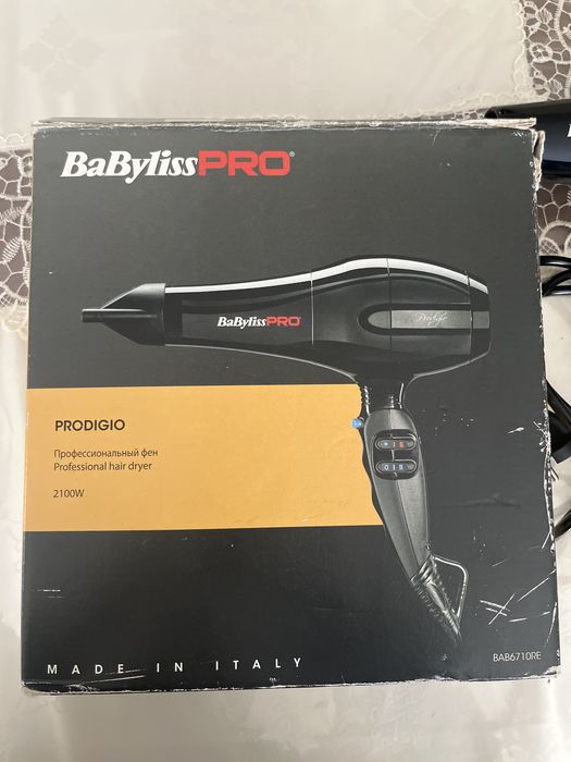 Фен (BaBylissPRO BAB6710RE фен черный)