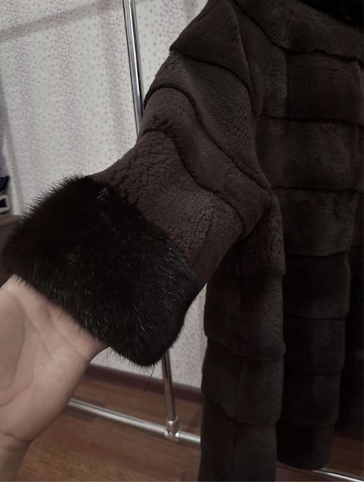 Шуба автоледи норка/бобер