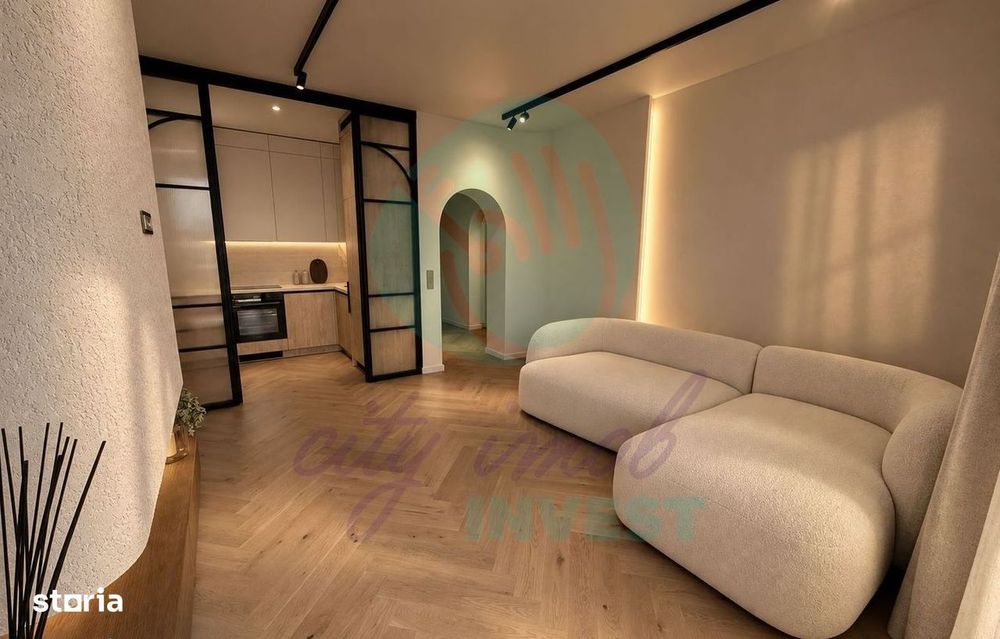 Apartament spectaculos cu 3 camere și dressing walk-in | Design premiu