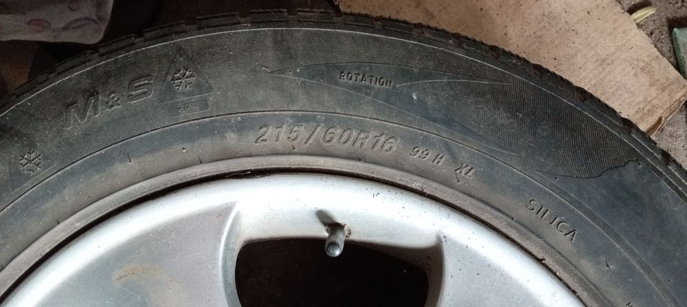 Джанти 16"5 болта, зимни гуми