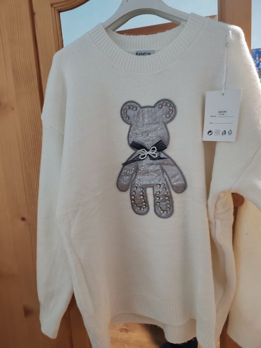 Бяла блуза от фино плетиво