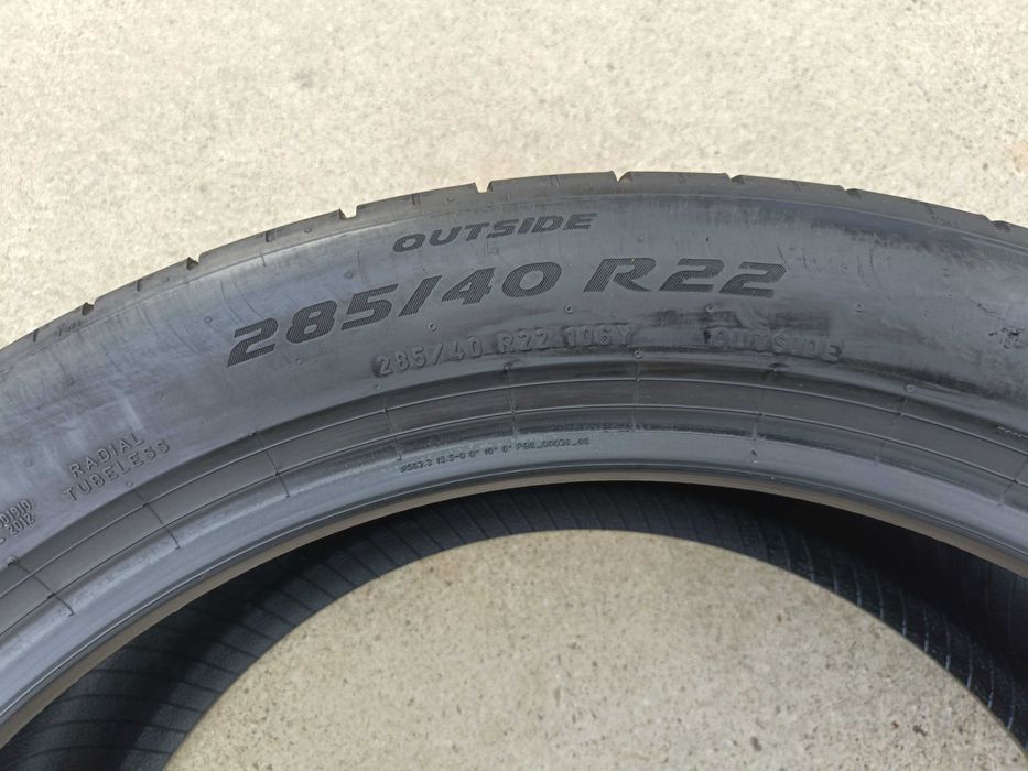 O anvelopa vara 285 40 22 pirelli p zero pz5 profil de 6,8 mm dot 3224