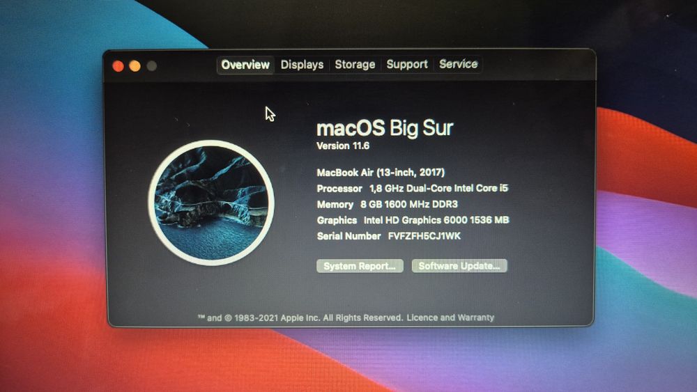 Apple MacBook Air 13" 2017 | i5 | 8 GB RAM | 128 GB SSD + кутия