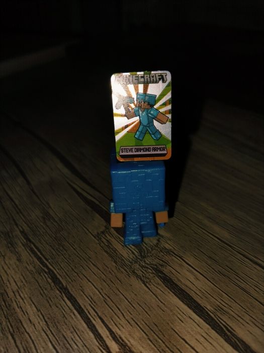 Стив в алмазной броне Kinder Joy Minecraft (Полный комплект / Full Set